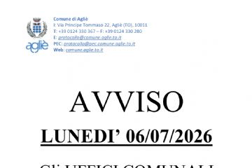 Chiusura Uffici per Festa patronale